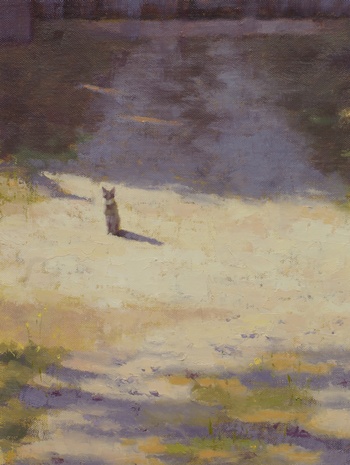 Painting of a barn cat