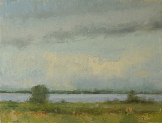 Edge of the Sound - a plein air painting