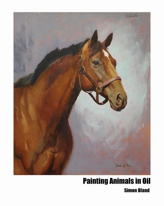 book cover featuring painted portrait of a chestnut horse